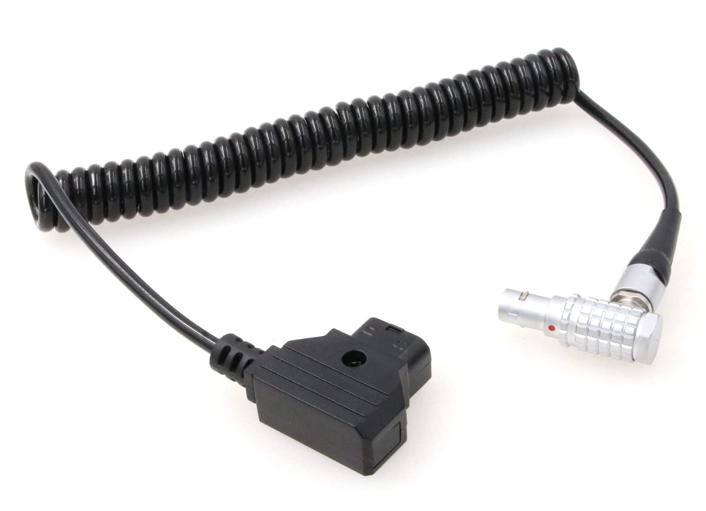Cable D-tap a 0B 6 Pin macho en codo espiral para DJI Wireless Focus Motor 5