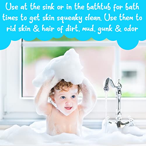 Natrulo Natural Goat's Milk Soap Bar For Kids Bath Time – Gentle Scented Hair Shampoo & Body Wash Bar Soaps For Children – Colorful Novelty Farm Animal Barnyard Fun Kid's Soap Pack, Set Of 4 Or 2 (Cow & Rabbit) 2Oz Each #TOP6