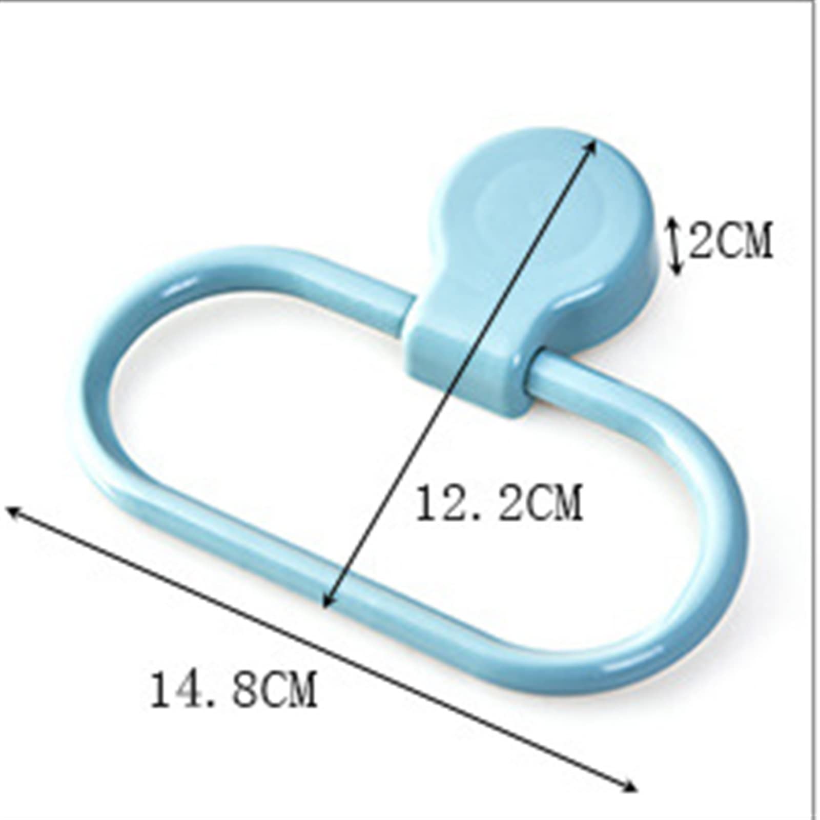 Anello di asciugamano auto adesivo con ganci a parete a parete rastrellino per bagno e perforazione da cucina Installazione gratuita Blu Avvito sul design LWX