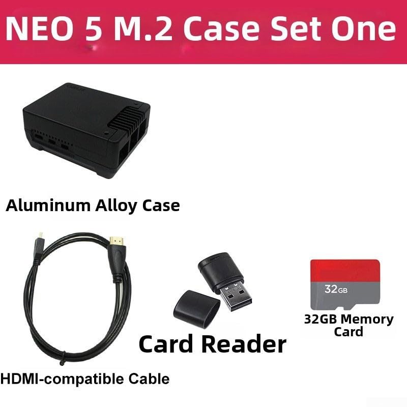 Per Argon NEO 5 Per M.2 NVMe Caso Per Raspberry, Pi 5 Raffreddamento Migliorato Per Raspberry Pi 5 Alluminio (B)