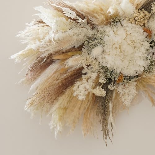 Arco de boda decorativo boho con flores secas pequeñas miniatura 5