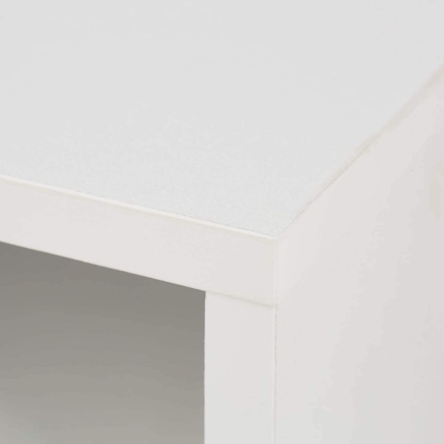 Relaxdays Monitor Stand, Additional Compartment, HWD 14.5 x 54 x 25.5 cm, Computer Screen Raiser for Desk, Modern, White, Fibreboard