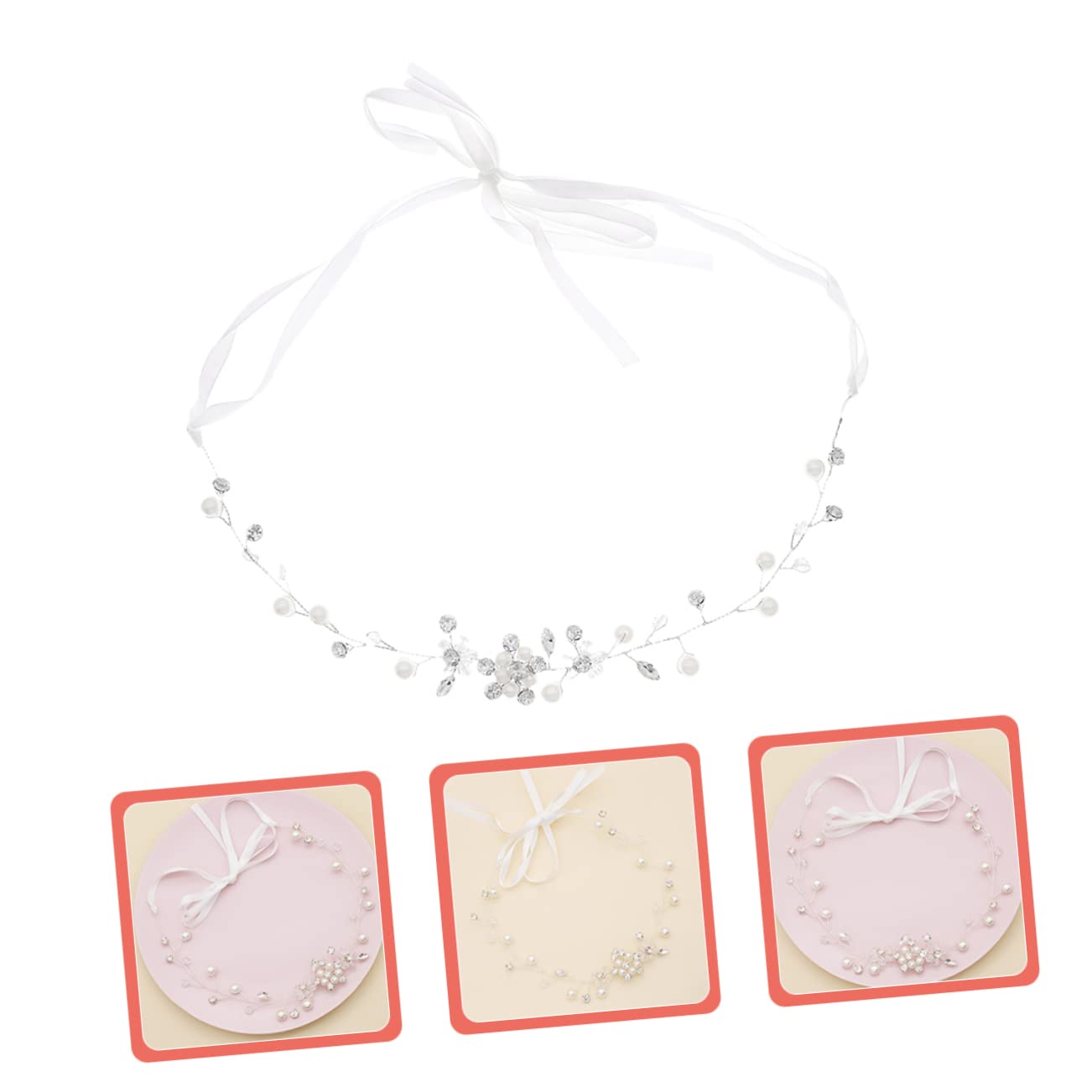 4 Piezas Para El Cabello De Novia Tocado De Boda De Diademas De Para Tocado De De Diamantes De Imitación Bridal Princesa Velo Perder Circón