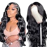 TALENT SHOW 26 inch Body Wave Lace Front Wigs Human Hair 13x4 HD Transparent Lace Frontal Wigs Pre Plucked with Baby Hair 150% Density Brazilian Body Wave Human Hair Wigs for Women Natural Color