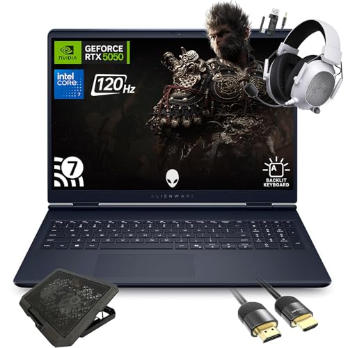 Dell Alienware 16 Aurora AC16250 �Q�[�~���O�m�[�g�p�\�R���AIntel Core 7 240H�ANVIDIA GeForce RTX 5050�A16�C���` WQXGA 120Hz IPS�A32GB RAM�A2TB SSD�AW