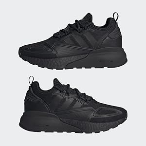 adidas ZX 2K Boost (Big Kid) Black/Black/Shock Pink 5 Big