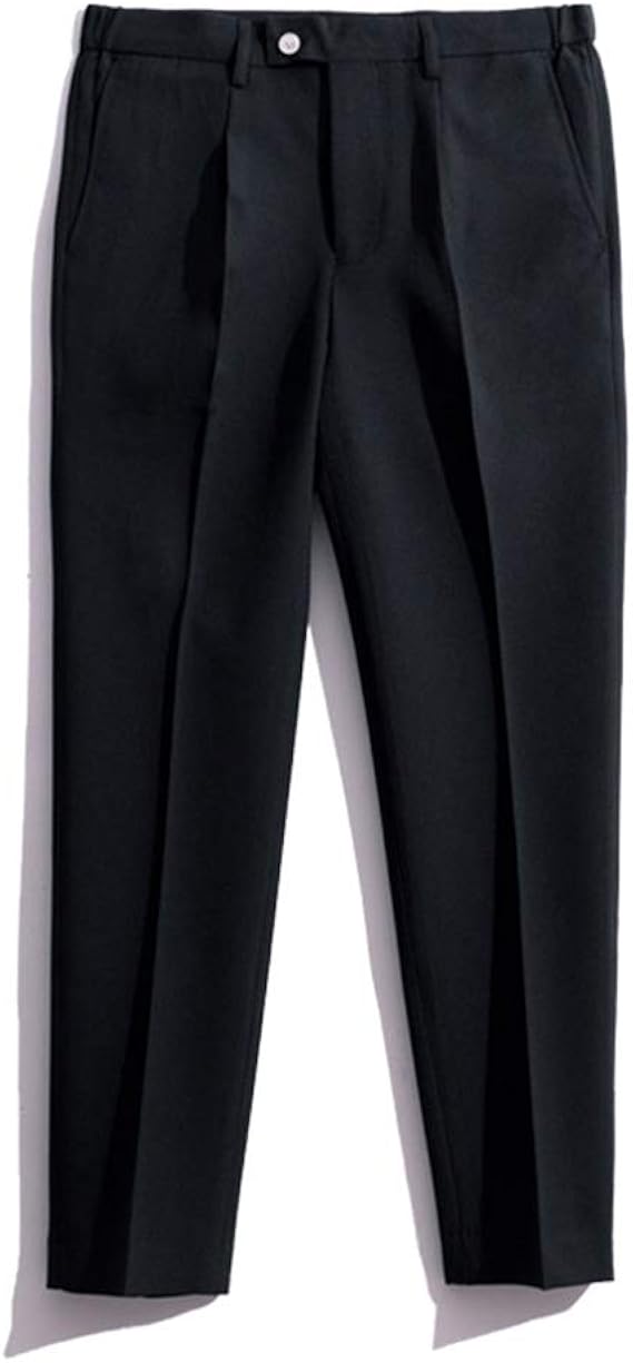 Amazon Haplue メンズ スラックス スーツパンツ ロングパンツ テーパードパンツ 吸汗 速乾 縦横 ストレッチ テーパードシルエット ハイエンド Trスラックス Xl ブラック ロングパンツ 通販