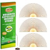 120 PCS Mosquito Repellent Outdoor Patio, Citronella Incense Sticks for Garden Fishing Camping Yard