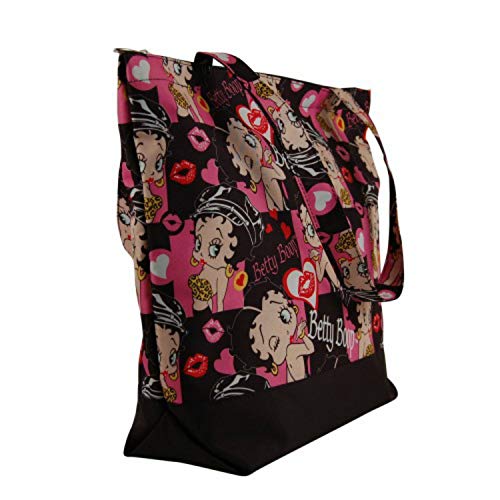 Bolso Tote Betty Boop negro múltiple miniatura 2