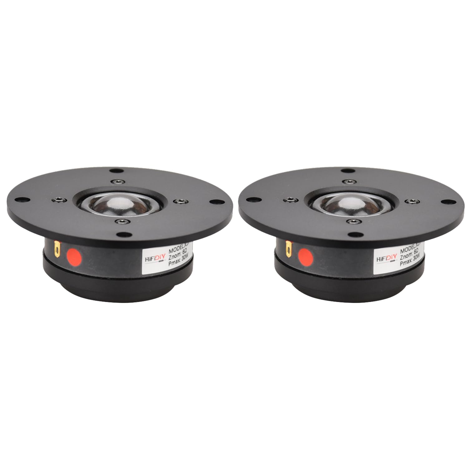 HIFIDIY LIVE 2PCS HiFi 4 inch Tweeter Speaker Unit 25-core Transparent Silk Membrane 6OHM 30W Home Film Treble Loudspeaker X1II-104