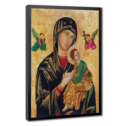 Toile Notre Dame du Perpétuel Aide Vierge Marie décoration murale de chambre