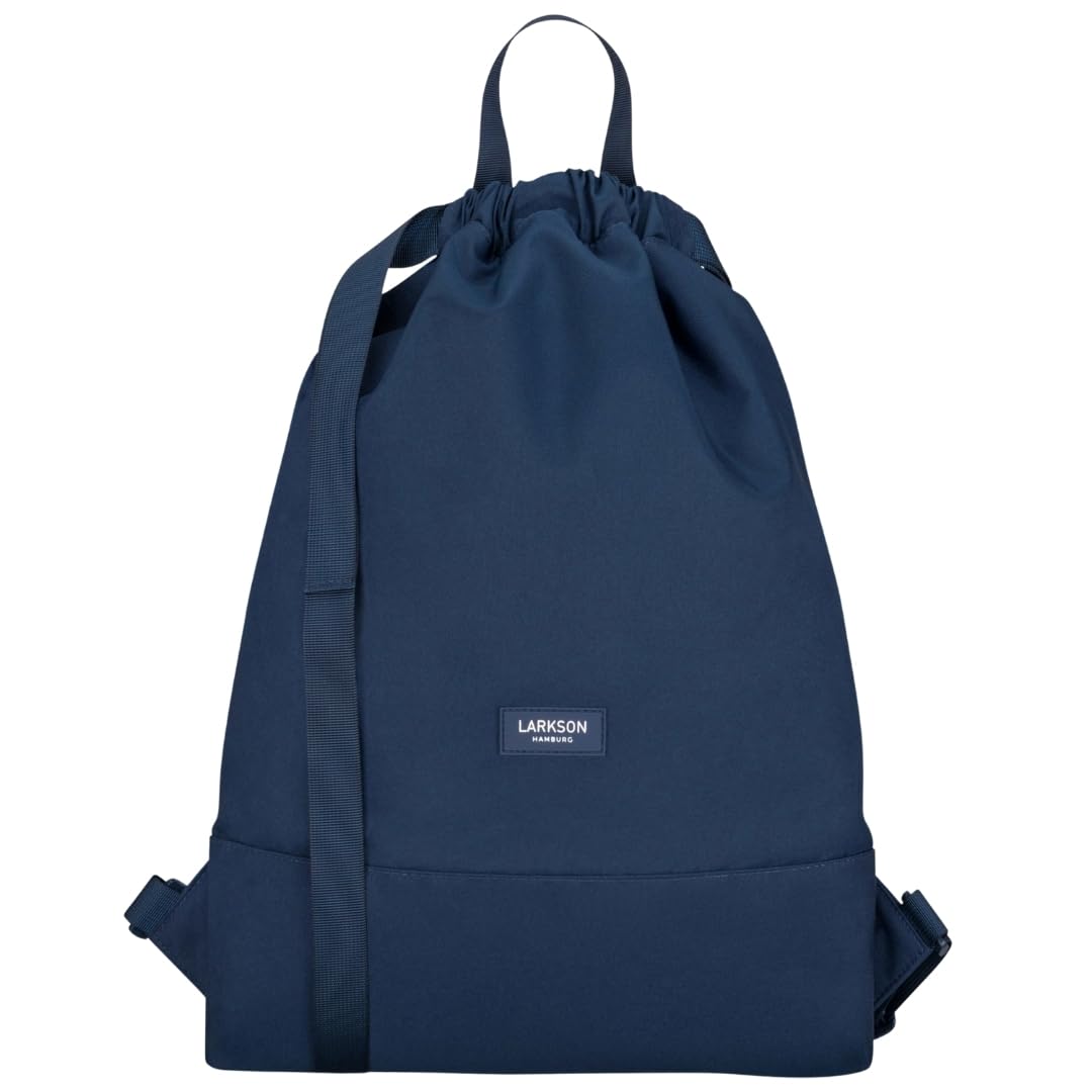 LARKSON Bolso de Deporte para Hombre y Mujer Verde Menta - No 7 - Bolsa para niños con Cordón - Mochila pequeña de tela para el Gimnasio - Material reciclado — view 16