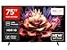 TCL 75P69K TV LED Direct da 75', TV HDR 4K, Smart TV con tecnologia Google TV...