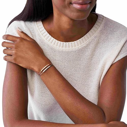 Skagen Women's Trendy Silver, Rose Gold or Gold Stainless Steel Bangle or Cuff Bracelet2