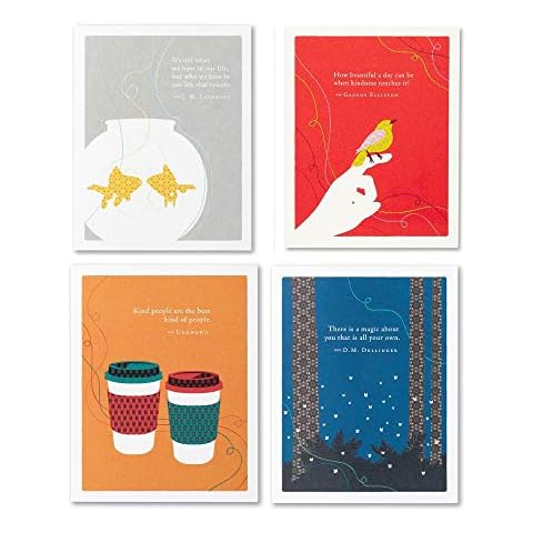 Compendium Positively Green 4-Pack of Thank You Cards - Gratitude Cover