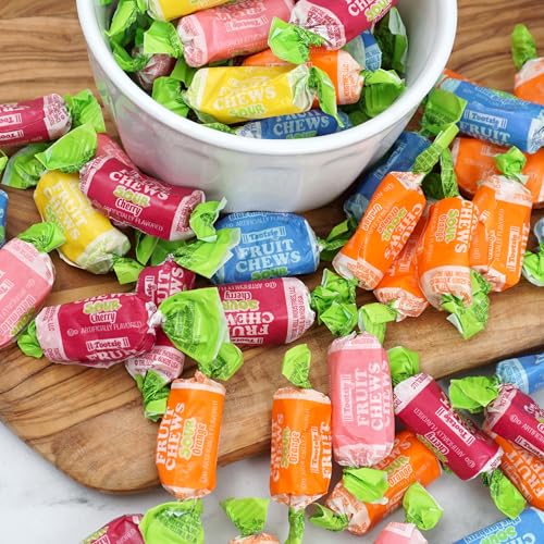 Sour Tootsie Fruit Chews, 1lb Bulk Bag (Approx. 70 Pieces), Mini Chewy Sour Candy, Individually Wrapped Bulk Candy, Sour Candy, The Hampton Popcorn & Candy Company