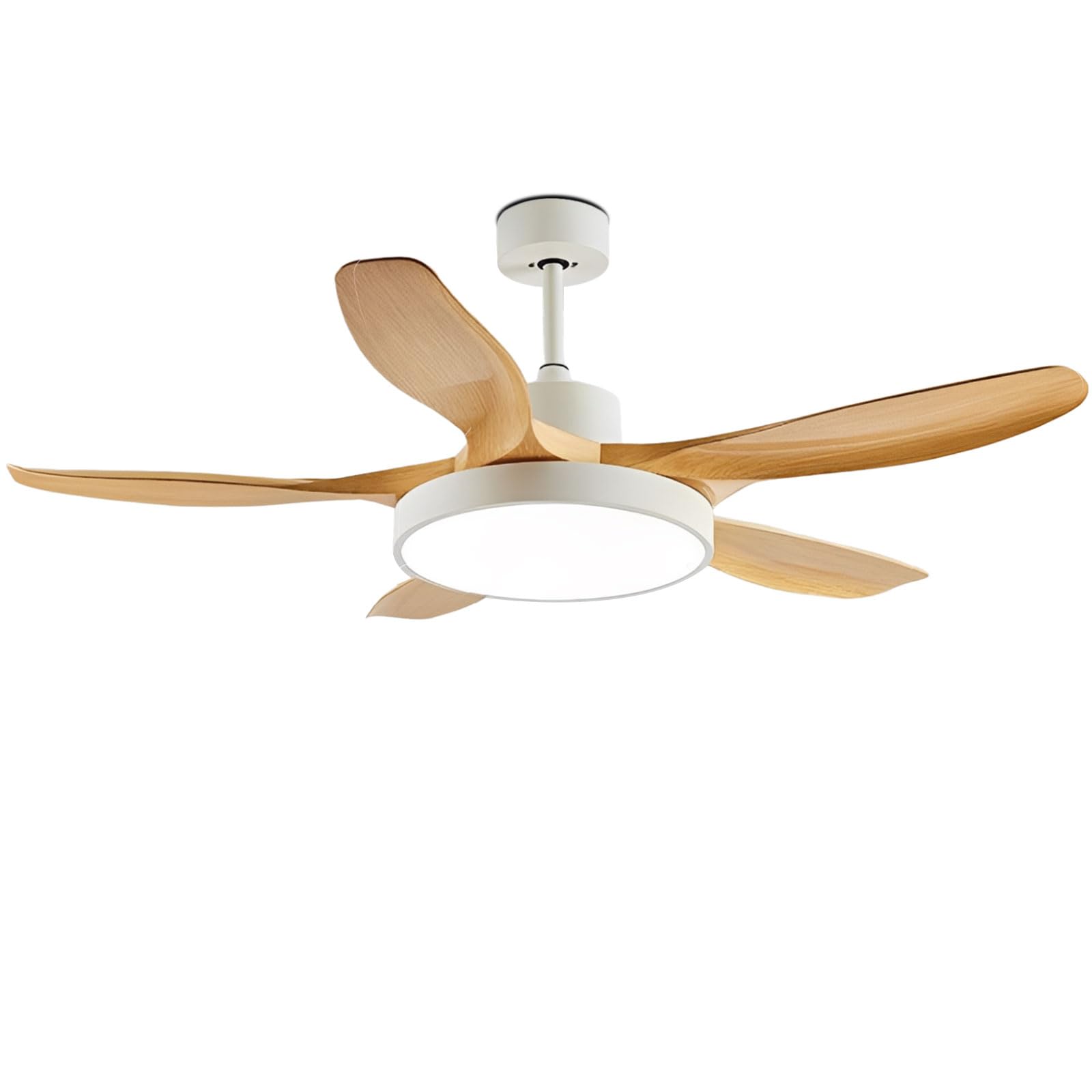 Ventilateur de plafond discret pour plafond bas avec éclairage LED