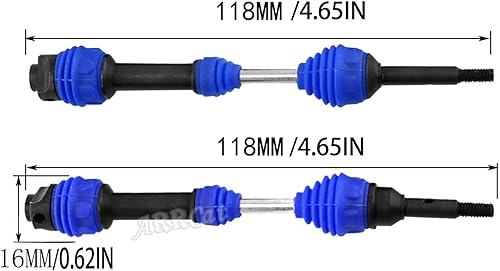 Miniatura 7 de Actualizaciones de ejes CVD para eje de transmisión 110 Slash VXL 4x4 Rustler Stampede Hoss VXL 4x4 4WD, 4 piezas de transmisión delantera y