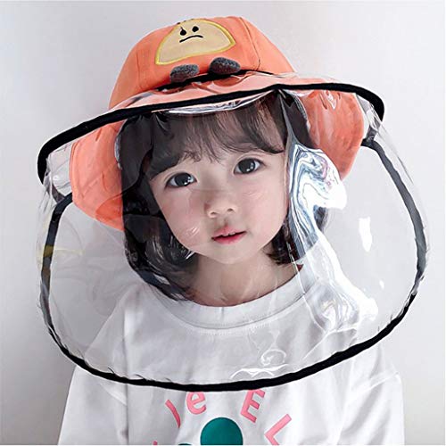 Chapéu De Proteção UV Para Crianças Rosa + Laranja