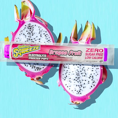 Image of Sqwincher Electroltye Freezer Pops, Zero Sugar, Variety Pack, 50 Pops | Zero sugar electrolyte freezer pops; dragon fruit; orange; watermelon; punch & mixed berry for fast on-the-go hydration