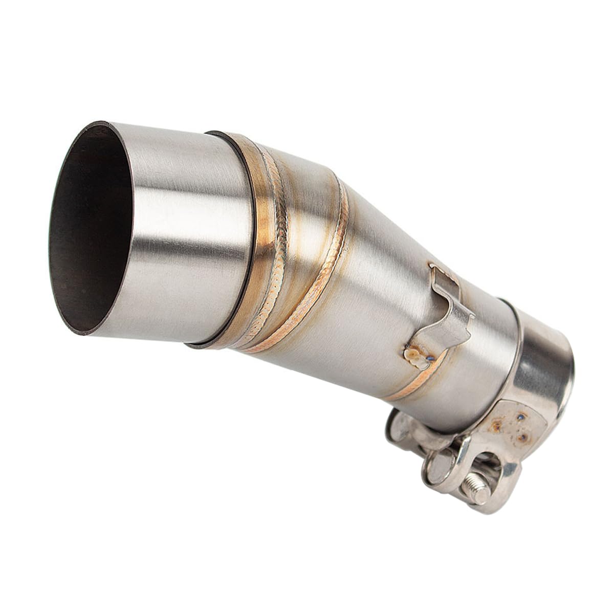 Ausi Tubo di collegamento centrale per moto, adattatore per tubo di scarico, connettore adattatore per collegamento centrale di scarico slip-on per moto per Kawasaki NINJA250 R25 R3 Z250