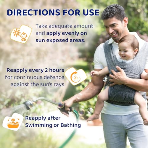 Image of Chicco Baby Moments Mineral Sun Cream SPF 50 for Babies, 75g| 100% Mineral Sunscreen | PA++++ | UVA and UVB Protection | Phenoxyethanol, Parabens & Lauryl Sulphates Free