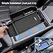 Coleya Center Console Organizer for Audi A4 (2017-2024), for Audi A5 (2017-2024), Durable ABS Plastic &Anti-slip Rubber 2022 2023 2024 A4/A5 Console Tray Insert Coin Container 2024 A4/A5 Accessories