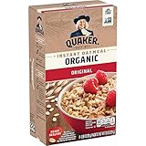 Quaker Instant Oatmeal, Organic Regular, 7.9 Oz (Packaging May Vary)