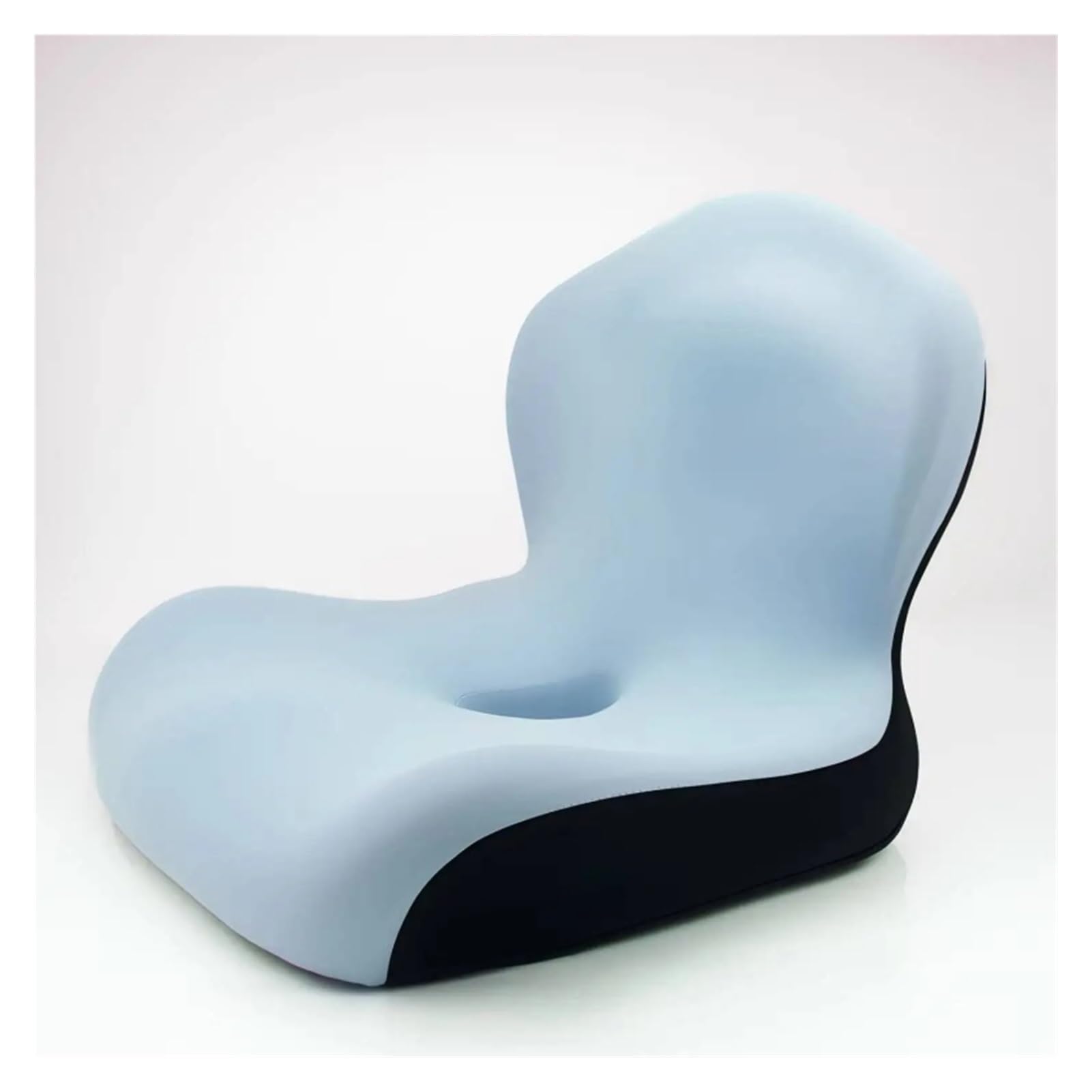 Coussin lombaire memory foam bleu ciel dossier ergonomique - 6
