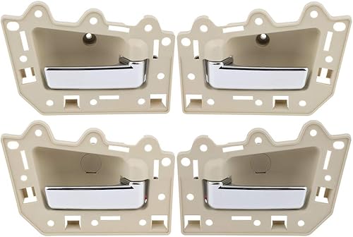 Miniatura 1 de LUJUNTEC Manijas de puerta interiores, manijas de puerta trasera delantera del conductor izquierdo del pasajero derecho, repuesto para Jeep
