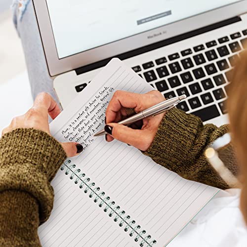 Ddaowanx 4 Pack A5 Spiral Notebook,Cute Thick Plastic Hardbound Straight Stripe Notebook For Office School Supplies, 4 Color 80 Sheets 160 Pages #TOP6