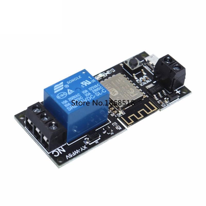 Sinilink WiFi Mobile Phone Remote Control Relay Module DC5V Smart Home Phone APP ESP-12F XY-WF5V