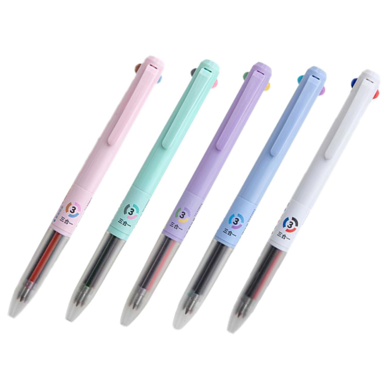 3番セレクトセット❤可愛いペンたち Amazon | STOBOK 学生向け5色多機能ボールペンセット 滑らかな書き心地