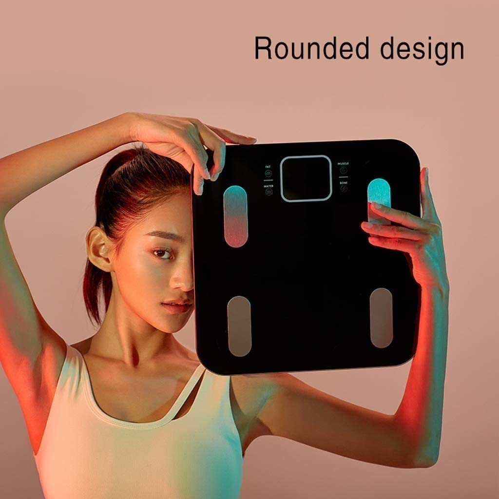 Scala del Grasso corporeo Smart BMI BiMi Digital Bathroom Bilancia di Peso Wireless, analizzatore di Composizione corporeo con Smartphone App SYNC con Bluetooth, 330 libbre