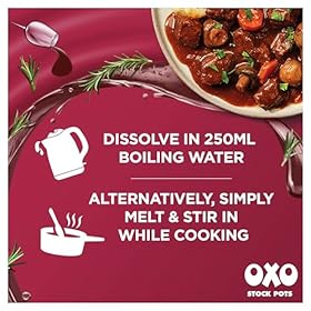OXO Stock Pots Rich Flavoursome Blend of Red Wine, 4 x 20 g (80 g) – OXO