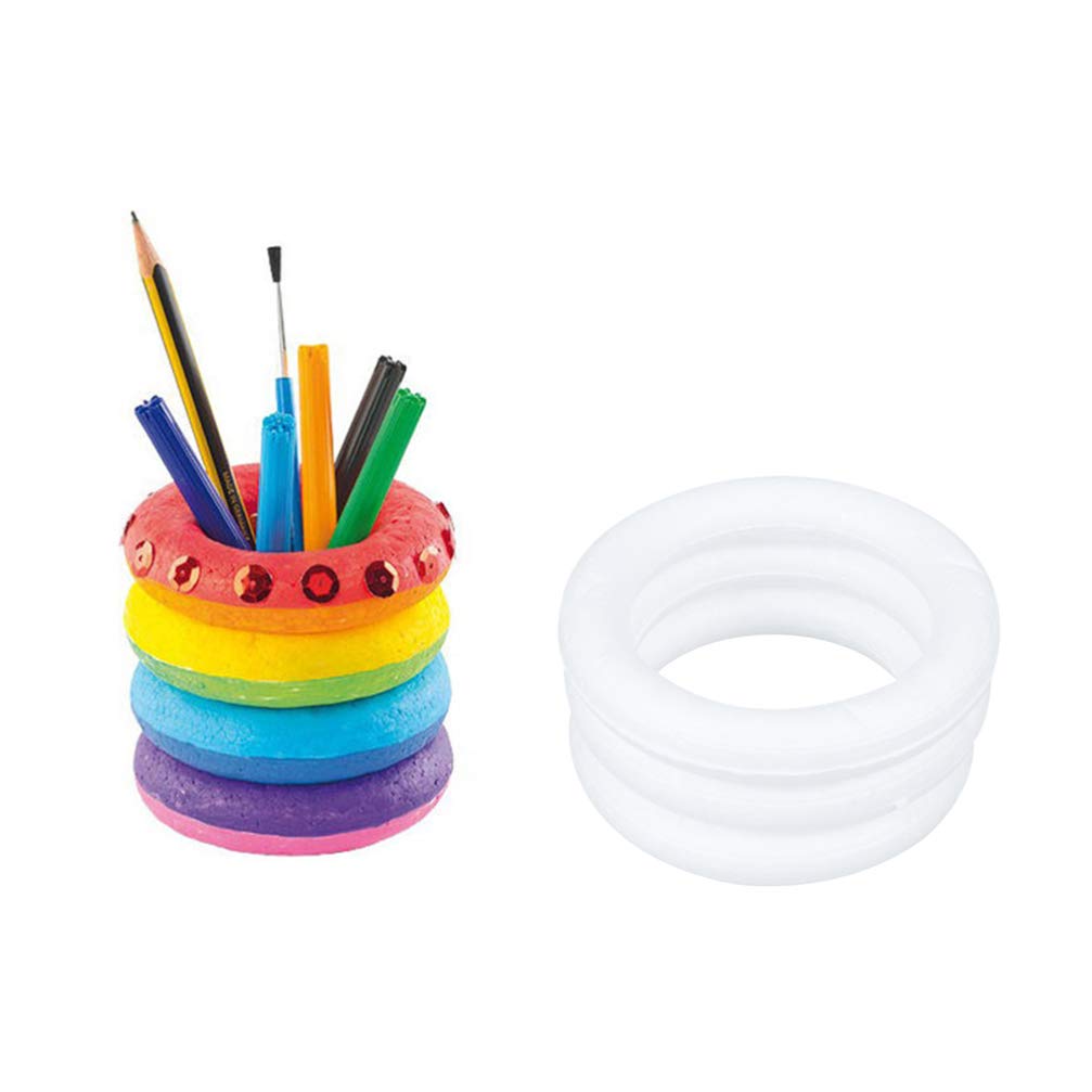 10 Piezas de Espuma de de Círculo para Manualidades Bricolaje Artesanía Proyectos Escolares Decoración de Boda Navidad