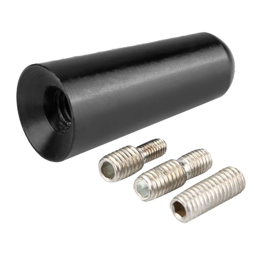 Antena samochodowa, 1,2 cala, 3 cm, dach samochodowy ze stopu aluminium, krótki adapter anteny prętowej S, czarny