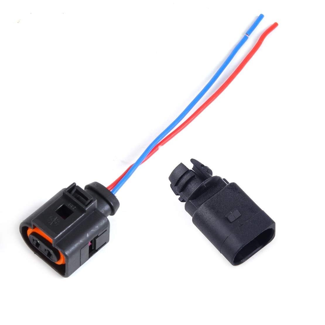 Car Parts, Ambient air temperature sensor & Electrical 2 Pin Connector Plug Wiring Harness 6RD820535 1J0973775A for Audi VW