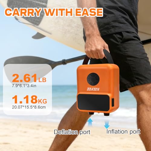 Kelyee 20PSI Cordless SUP Air Pump
