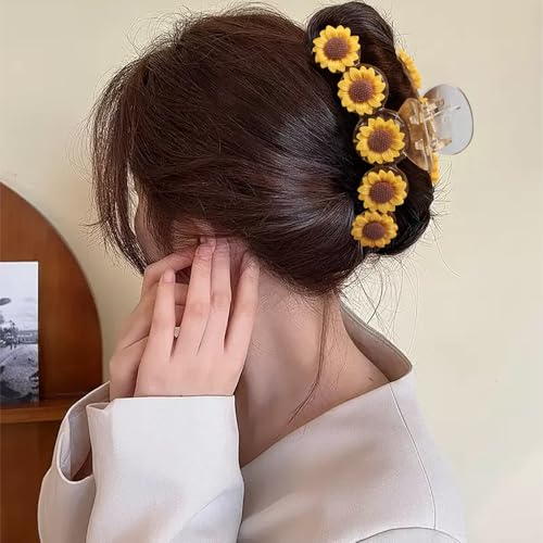 Pinza para el cabello con diseño de girasol miniatura 7