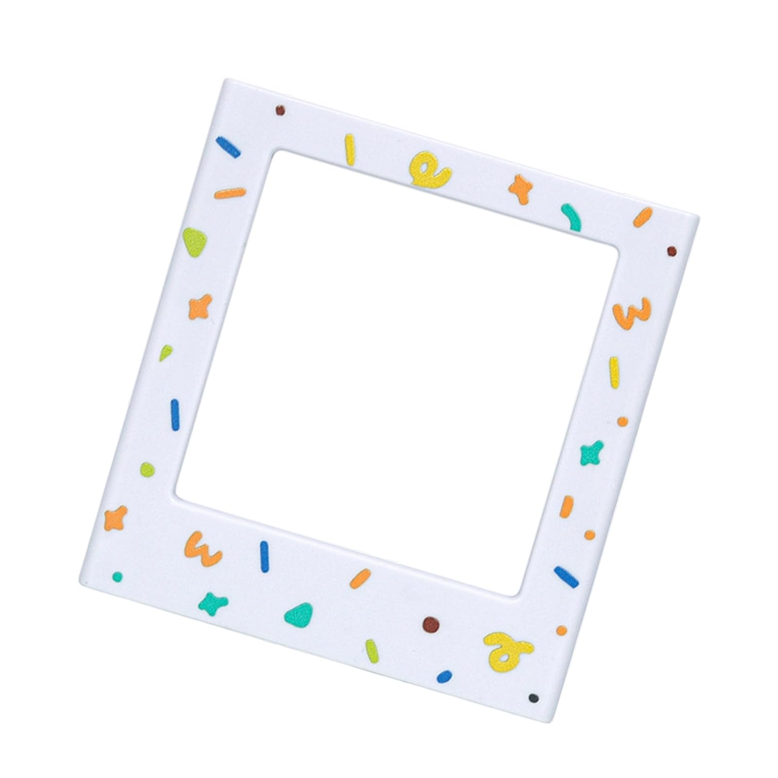 Attachment Photo Frame Square Design with Decorative Borders for Refrigerator Display HassleFree Installation Not Damage Multiple Design Frame