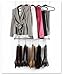 Hanging Boot Rack- Closet Doubler (Closet Rod Hanger with 6 Silver Boot Hangers)