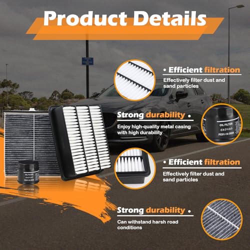 Kefly CA12167 Engine Air Filter & PE01-14-302A Oil Filter & CF11811 Cabin Air Filter Fits for 2018-2021 Mazda 6 2.5L, 2019-2024 Mazda CX-5 2.5L by Kefly - Used condition - Image 4