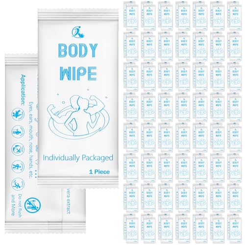 Timgle 200 Pcs Body Wipes Individually Wrapped for Adult