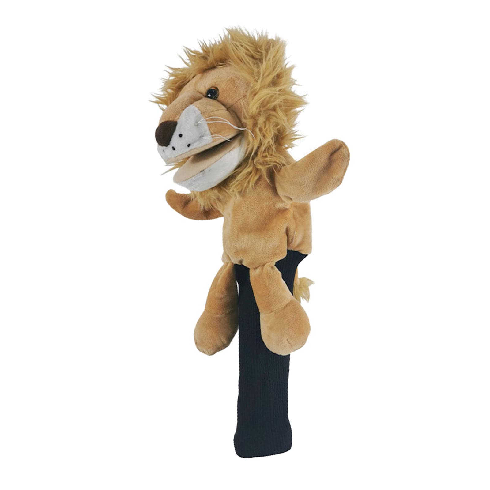 SM SunniMix Novelty Golf Club Headcover Soft Animal Wood Driver Head Cover Dust Proof Portable Funny for Women Men Golfer, Lion