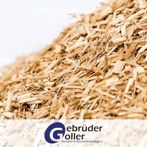 Gebrüder Goller Bio Miscanthus Einstreu 60 Liter - Staubarm & Saugstark - Einstreu für Kleintiere wie Kaninchen, Meerschweinchen, Hamster - Kleintierstreu aus biologischem Anbau - 100% Natur