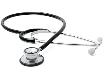 Dealmed Exam Stethoscope - Dual-Head, 32 inch Tubing, Black (1 Count)
