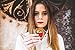 Collar Dorado Largo Ligero Rojo Madera - Mujer 100% Artesanal - Hecho...