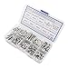 HVAZI #6-32 UNC Stainless Steel Hex Socket Head Cap Screws Hex Nuts Flat Washers Assortment Kit