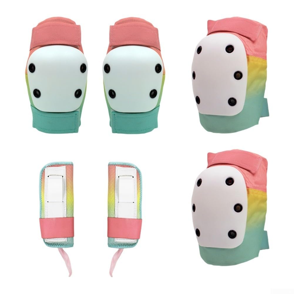 Protezioni Sci EVA Spesso con Guscio PE Protezioni Sci EVA Spesso | Guscio PE duro, imbottitura EVA extra spessa, assorbimento urti per massimo, nylon , Oxford esterno(M-pink)